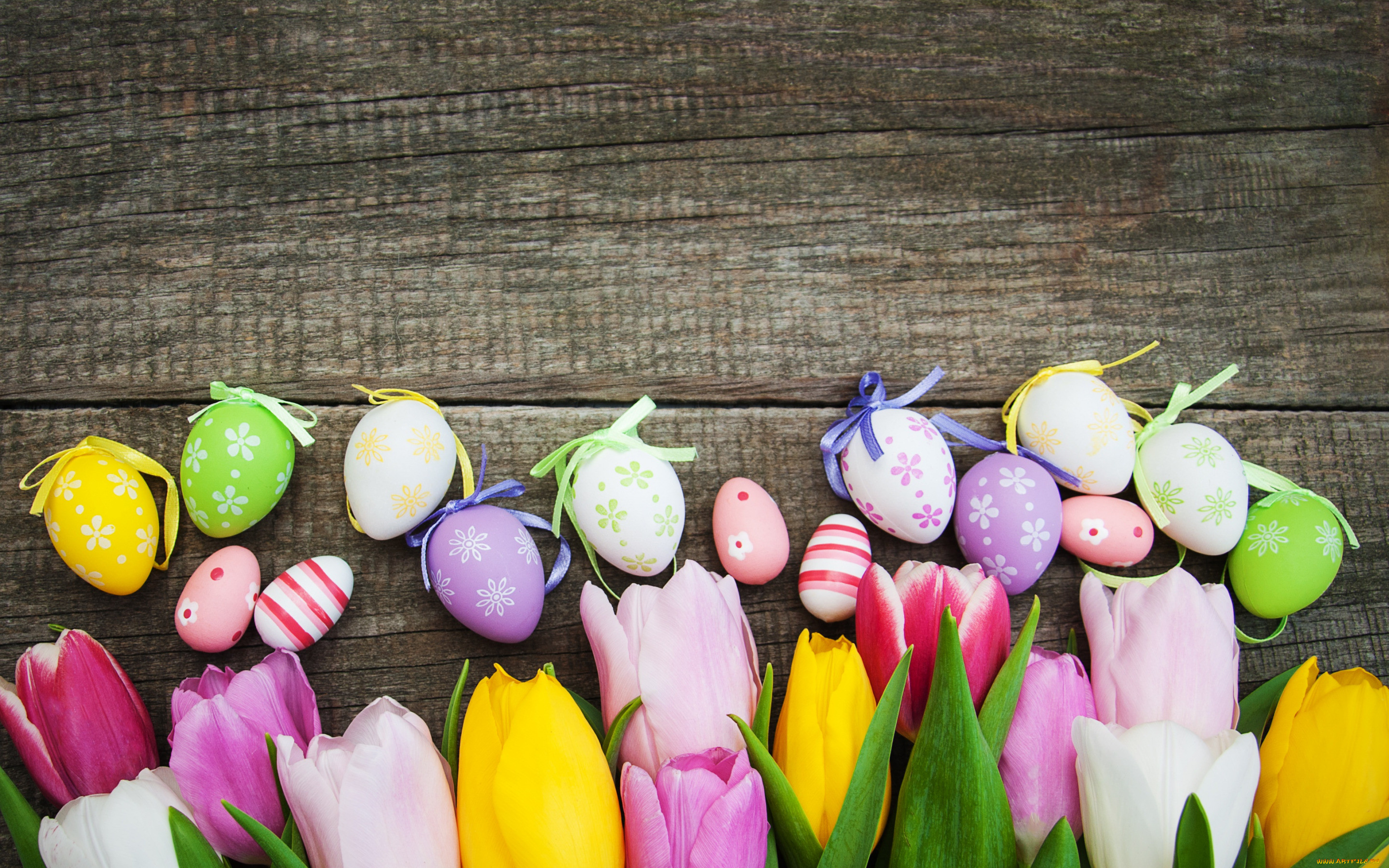 , , , , colorful, , happy, wood, pink, flowers, tulips, easter, purple, eggs, decoration